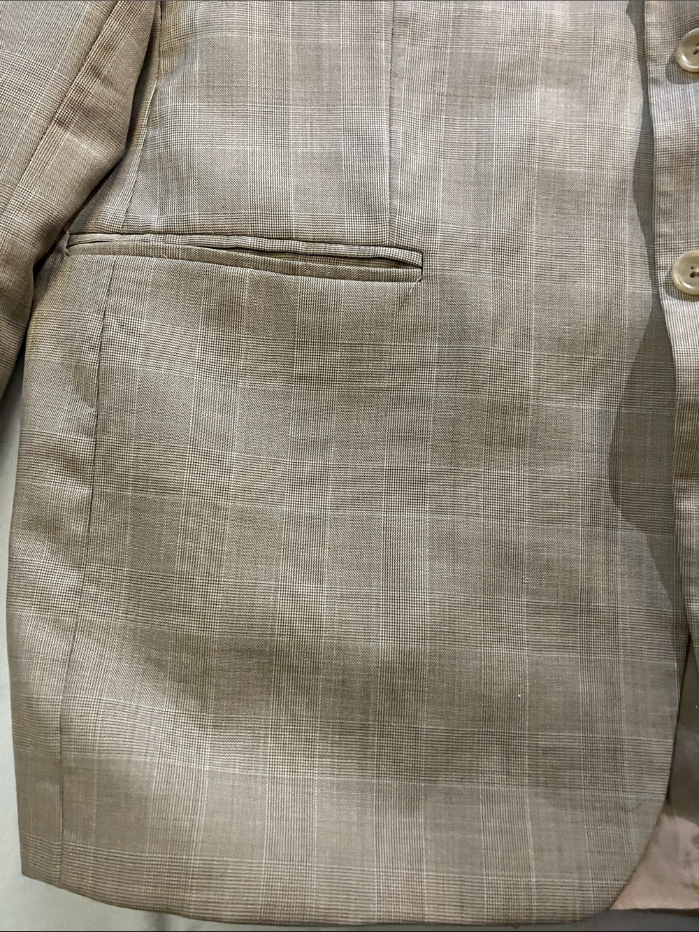Chaps Ralph Lauren wool & cashmere vintage camel plaid sports jacket 40R - Picture 2 of 16
